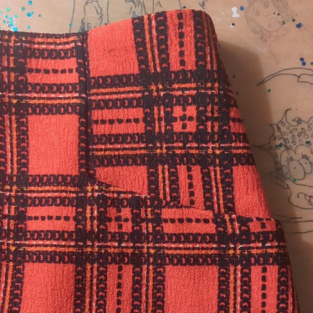 Gianni Bini Red and Black Plaid Mini Skirt - Picture 3 of 5